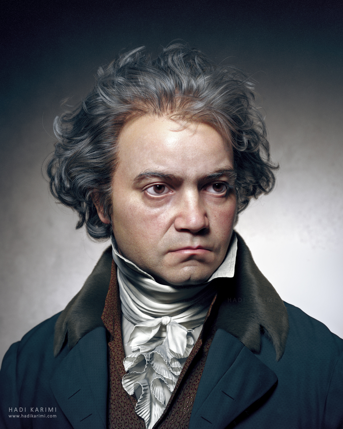 Ludwig Van Beethoven's after fame picture